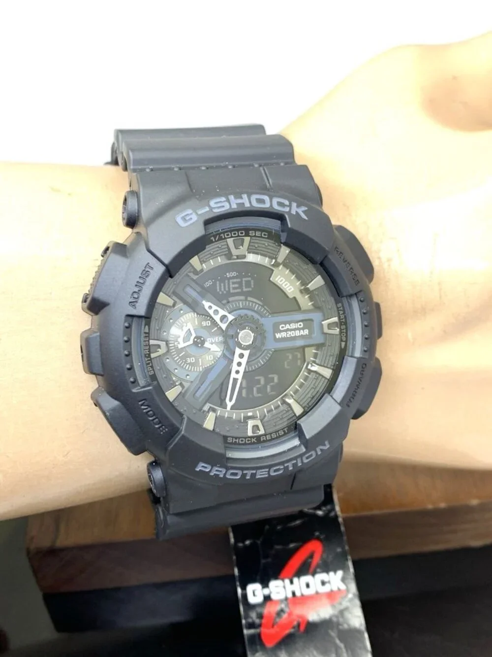 Casio G-Shock Men’s Watch GA110-1B Quartz Black Resin Analog Digital 50mm 5146